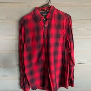 Red and Black Plaid Men's Shirt